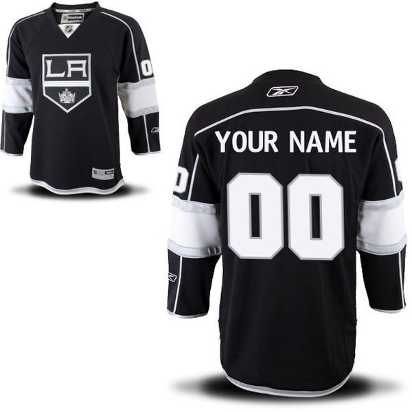 Reebok Los Angeles Kings Men Premier Home Custom NHL Jersey - Black
